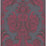 Cole & Son Wyndham Red And Slate Wallpaper Sample 94/3018.CS.0