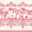 Cole & Son Rou Border Rose Pink Wallpaper Sample 99/10046.CS.0
