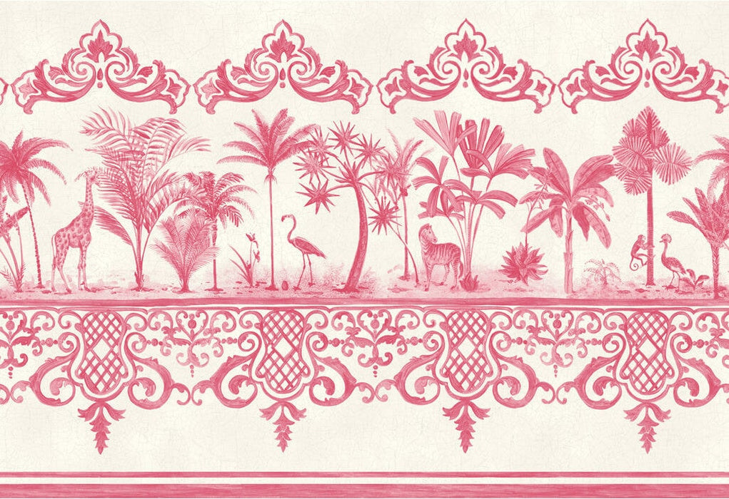 Cole & Son Rou Border Rose Pink Wallpaper Sample 99/10046.CS.0