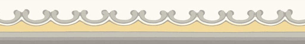 Cole & Son Broderie Border Yellow Wallpaper Sample 99/14056.CS.0