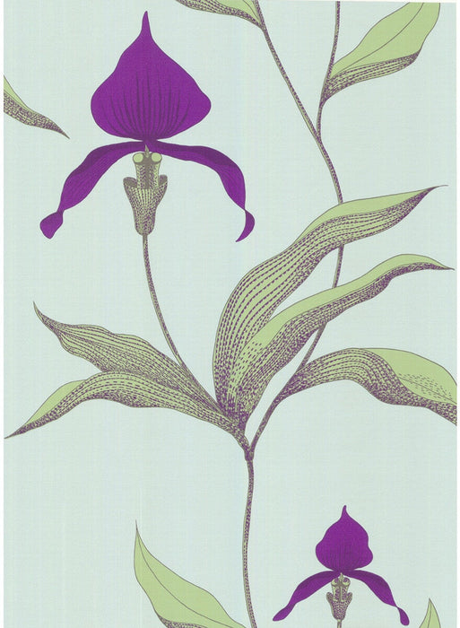 Cole & Son Orchid Turquoi Wallpaper Sample 66/4027.CS.0