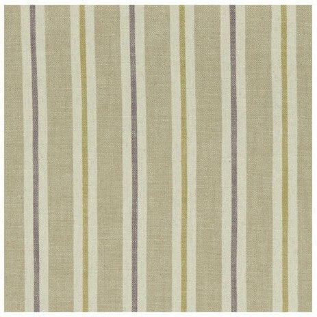 Clarke & Clarke Sackville Stripe Heather/Linen Fabric Sample F1046/03.CAC.0