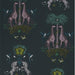 Clarke & Clarke Creatura Teal Wallpaper Sample W0114/03.CAC.0