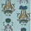 Clarke & Clarke Creatura Turquoise Wallpaper Sample W0114/04.CAC.0