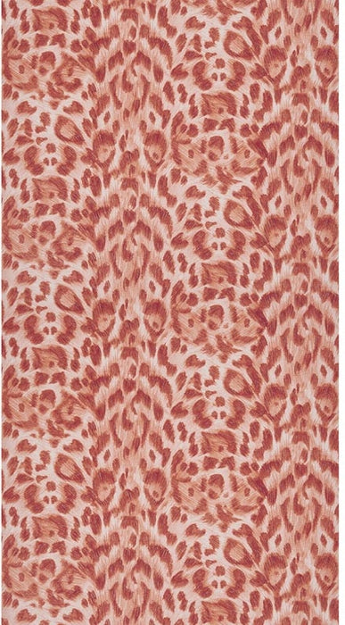 Clarke & Clarke Felis Red/Rose Gold Wallpaper Sample W0115/08.CAC.0