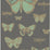 Cole & Son Butterflies & Dragonflies Green On Char Wallpaper Sample 103/15067.CS.0