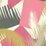 Cole & Son Deco Palm Pink Wallpaper Sample 105/8038.CS.0