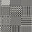 Cole & Son Geometrico Black & White Wallpaper Sample 123/7032.CS.0