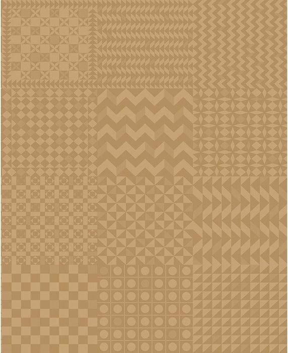 Cole & Son Geometrico Gold On Gold Wallpaper Sample 123/7035.CS.0