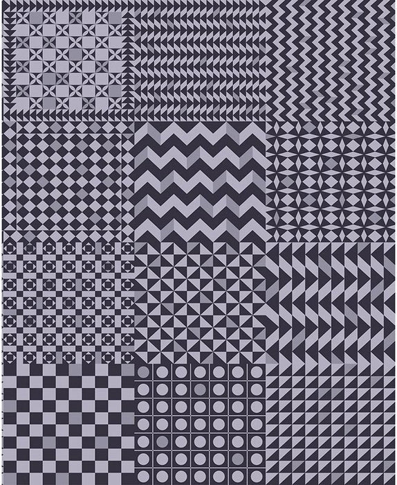 Cole & Son Geometrico Magenta & Ink Wallpaper Sample 123/7033.CS.0