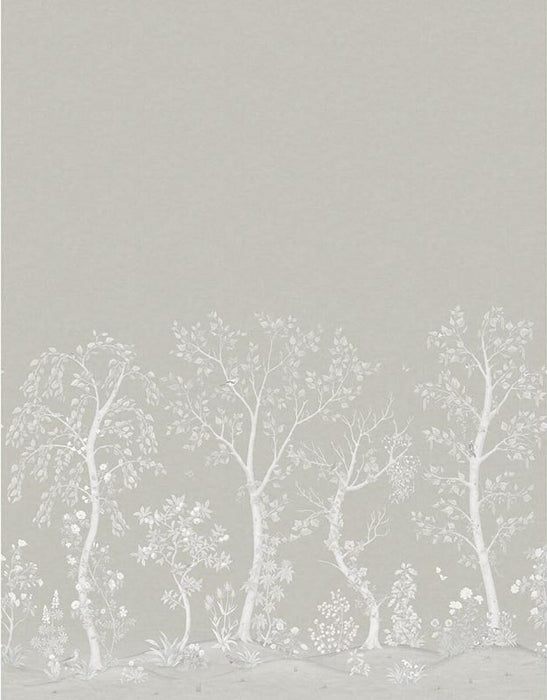 Cole & Son Seasonal Woods Platinum Wallpaper Sample 120/6023M.CS.0