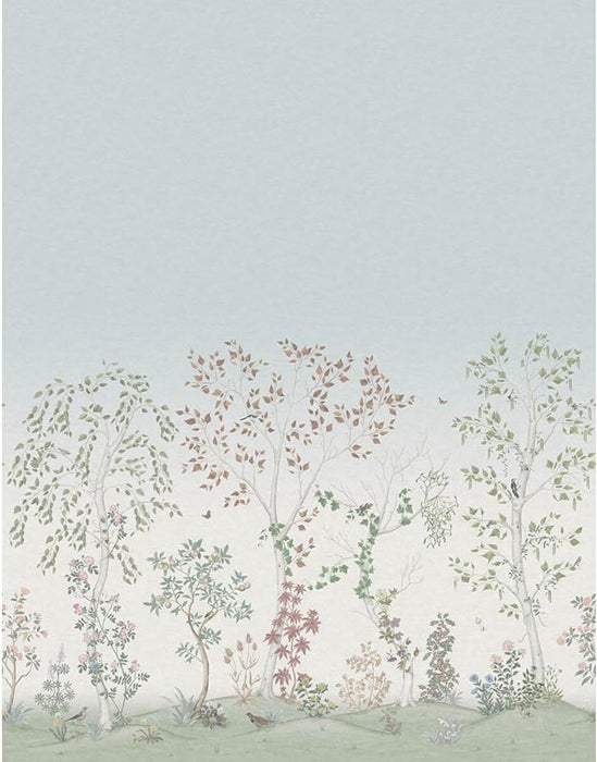 Cole & Son Seasonal Woods Clear Skies Wallpaper Sample 120/6018.CS.0