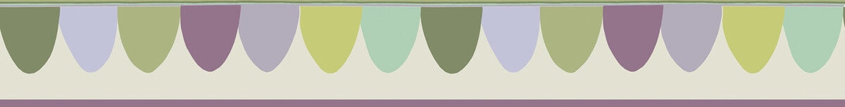 Cole & Son Scaramouche Purple&Green Wallpaper Sample 103/8028.CS.0