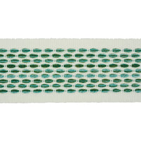 Schumacher Portola Tape Indoor/Outdoor Green Trim 79420