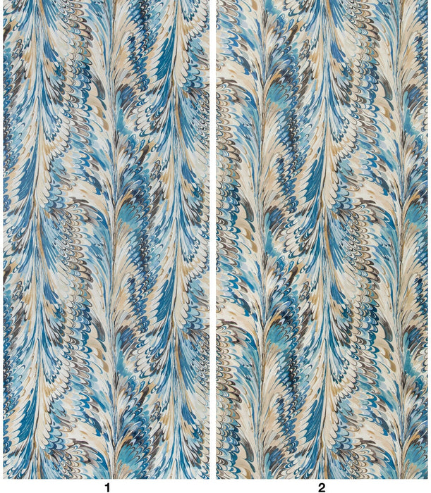 Lee Jofa Taplow Paper Navy/Slate Wallpaper Sample P2019103.155.0