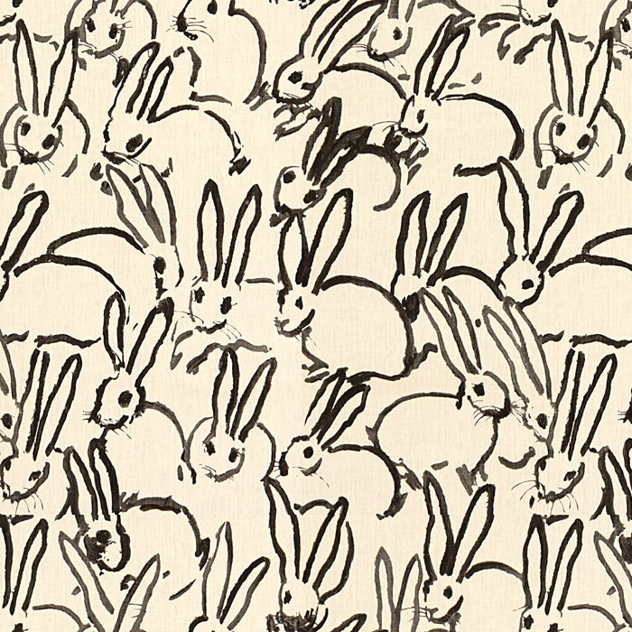 Lee Jofa Modern Hutch Print Black Fabric Sample GWF-3523.8.0