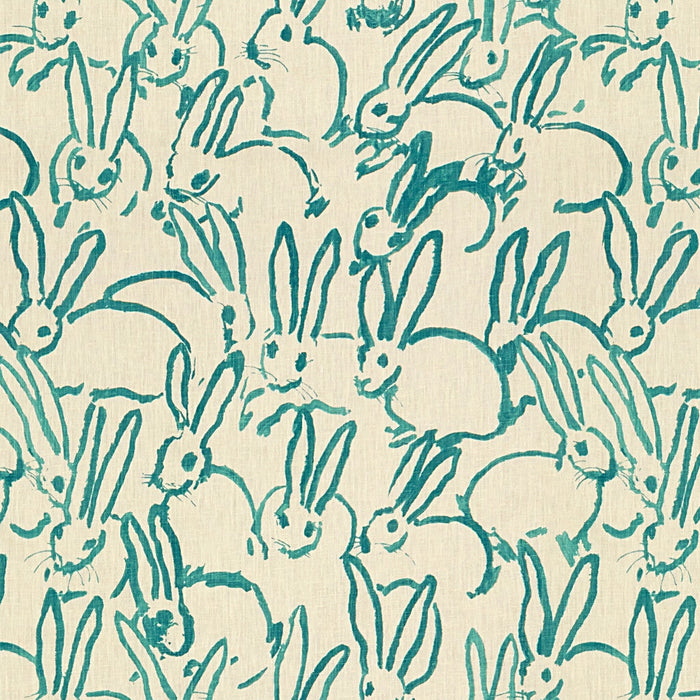 Lee Jofa Modern Hutch Print Turquoise Fabric Sample GWF-3523.13.0
