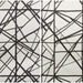Lee Jofa Modern Channels Paper Ebony/Ivry Wallpaper Sample GWP-3417.816.0