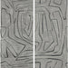 Lee Jofa Modern Graffito Graphite Wallpaper Sample GWP-3501.118.0