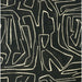 Lee Jofa Modern Graffito Onyx/Beige Wallpaper Sample GWP-3501.816.0