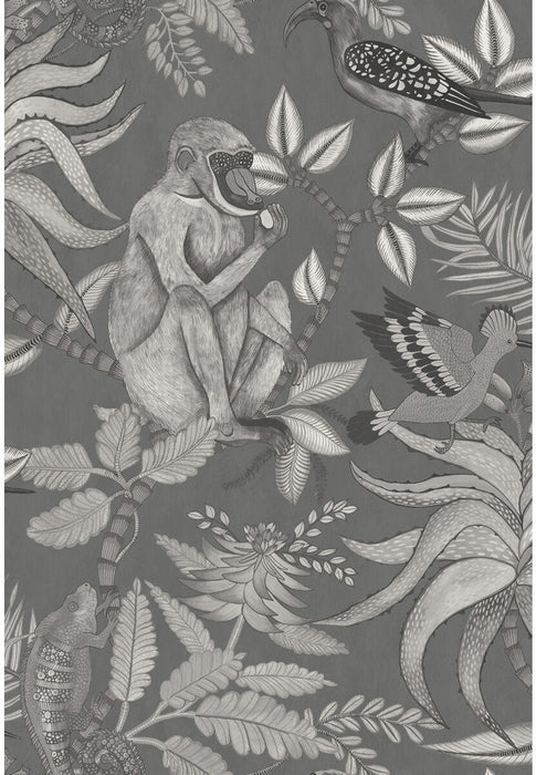 Cole & Son Savuti Charcoal Wallpaper Sample 109/1002.CS.0