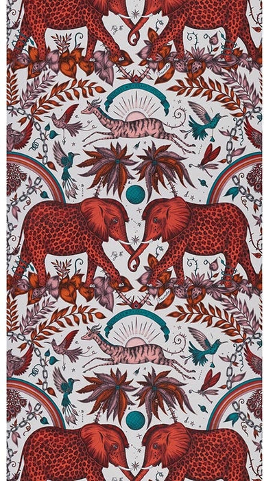 Clarke & Clarke Zambezi Flame Wallpaper Sample W0121/01.CAC.0