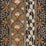 Cole & Son Ardmore Border Black & Burnt Orange Wallpaper Sample 109/5026.CS.0