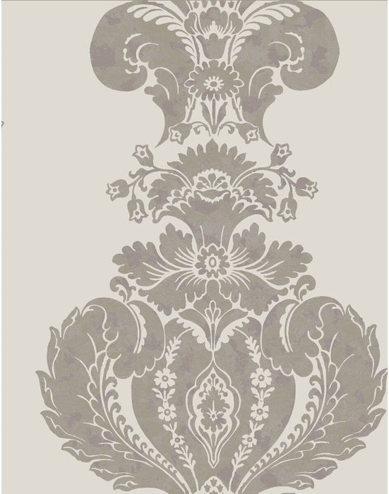 Cole & Son Baudelaire Grey And Silver Wallpaper Sample 94/1004.CS.0