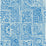 Cole & Son Bellini Blue & White Wallpaper Sample 108/9045.CS.0
