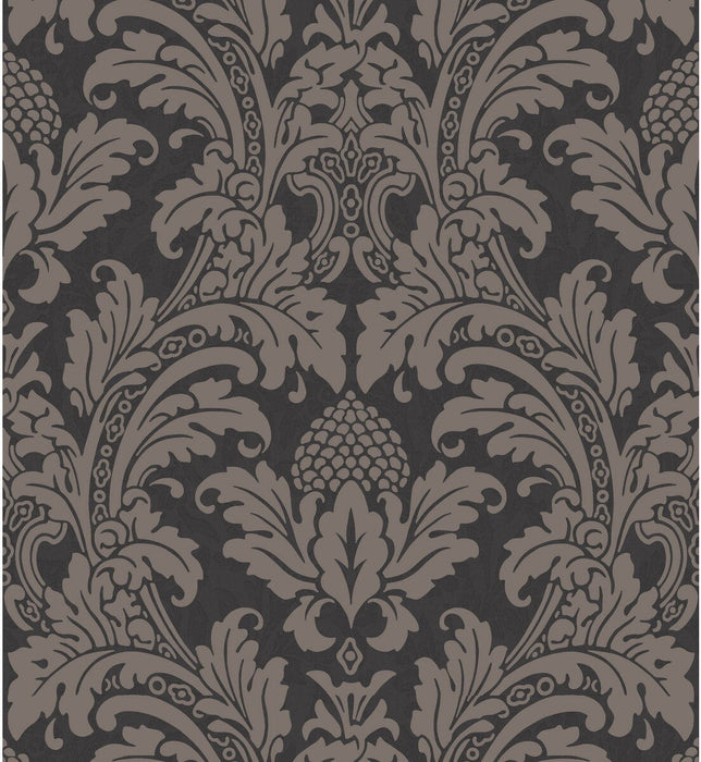 Cole & Son Blake Black And Graphite Wallpaper Sample 94/6032.CS.0