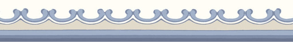 Cole & Son Broderie Border Blue Wallpaper Sample 99/14058.CS.0