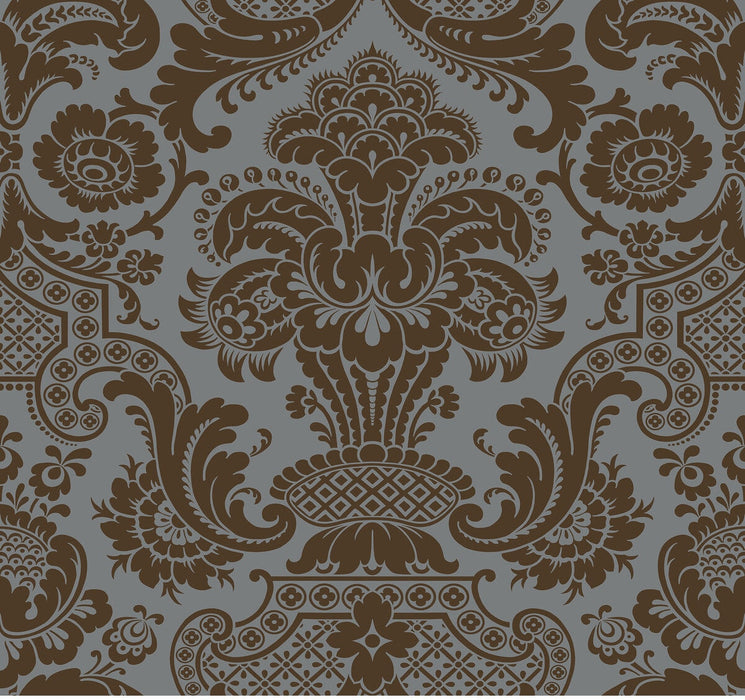 Cole & Son Carmen Cs Charcoal Wallpaper Sample 108/2010.CS.0