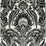 Cole & Son Chatterton Black And White Wallpaper Sample 94/2010.CS.0
