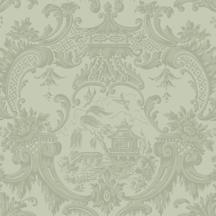 Cole & Son Chippendale China Olive Wallpaper Sample 100/3013.CS.0