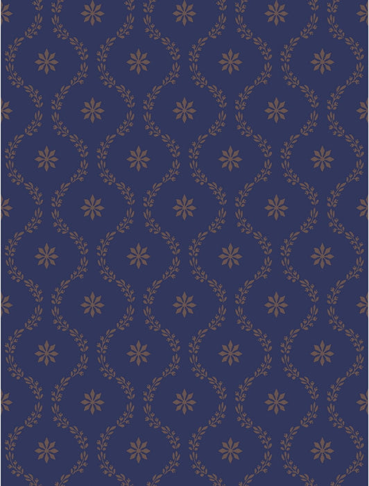 Cole & Son Clandon Navy Wallpaper Sample 88/3011.CS.0