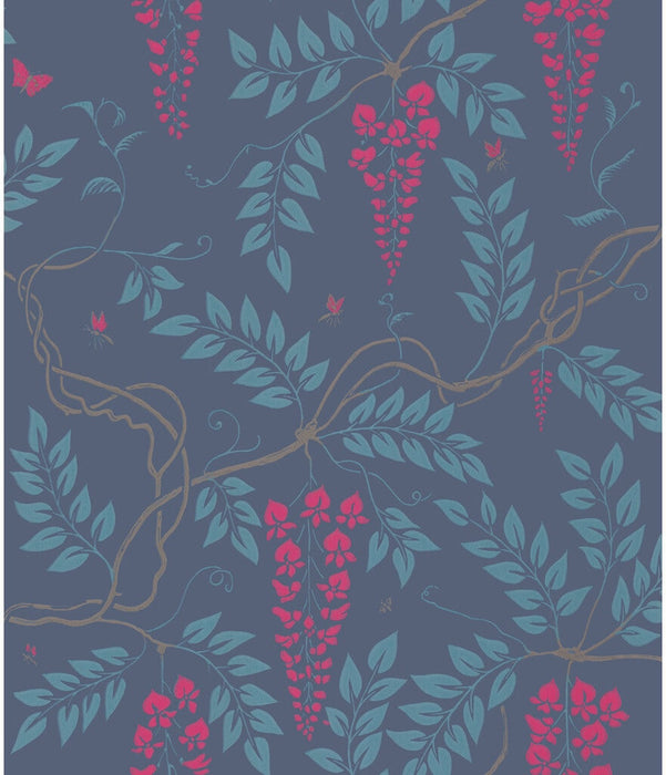 Cole & Son Egerton Indigo Wallpaper Sample 100/9042.CS.0