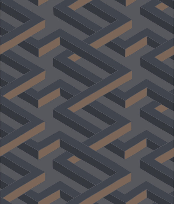 Cole & Son Luxor Charcoal Wallpaper Sample 105/1001.CS.0
