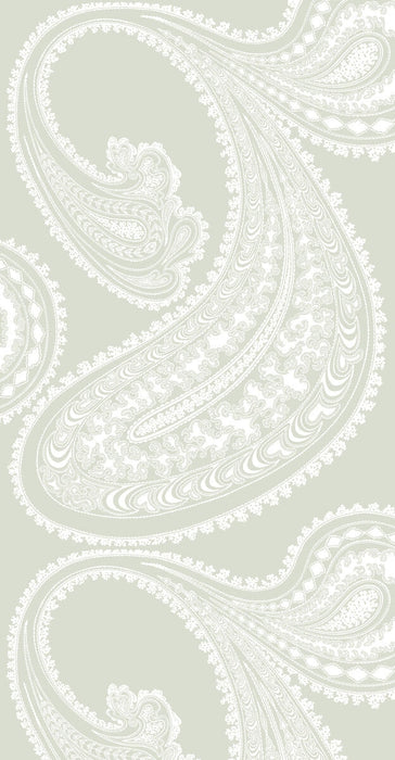 Cole & Son Rajapur White/Olive Wallpaper Sample 95/2063.CS.0