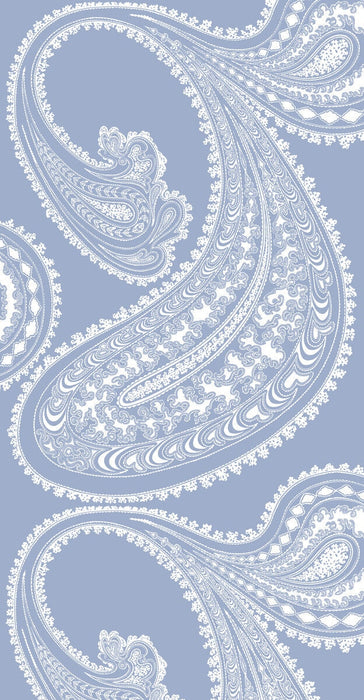 Cole & Son Rajapur Wht/Dk Blue Wallpaper Sample 95/2014.CS.0
