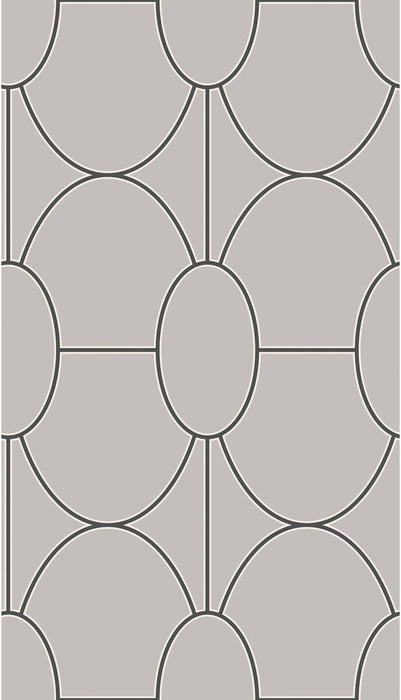 Cole & Son Riviera Grey Wallpaper Sample 105/6027.CS.0