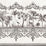Cole & Son Rou Border Charcoal Wallpaper Sample 99/10044.CS.0