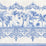 Cole & Son Rou Border Cobalt Blue Wallpaper Sample 99/10042.CS.0