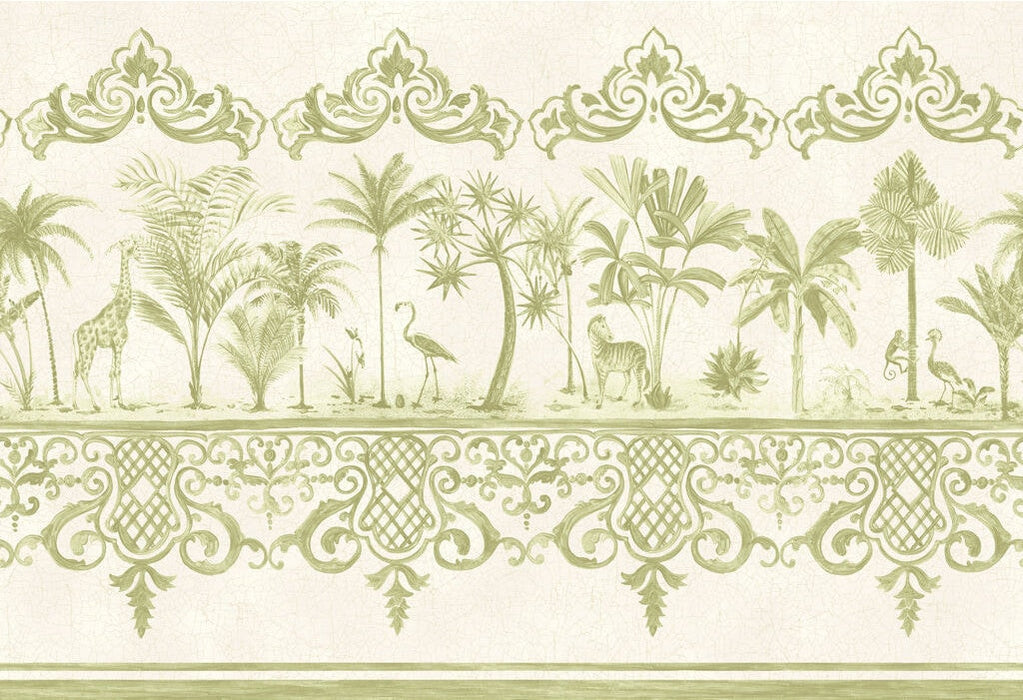 Cole & Son Rou Border Old Olive Wallpaper Sample 99/10045.CS.0