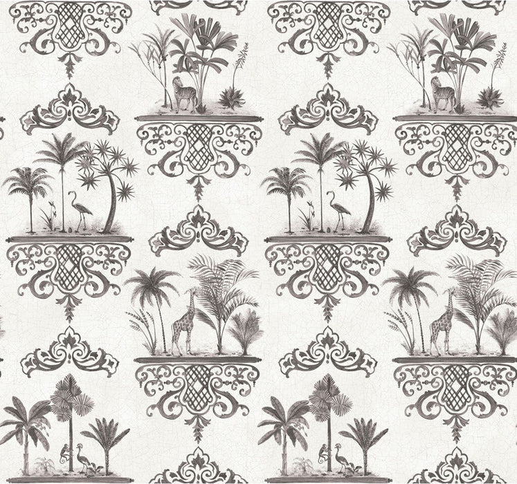 Cole & Son Rousseau Charcoal Wallpaper Sample 99/9039.CS.0
