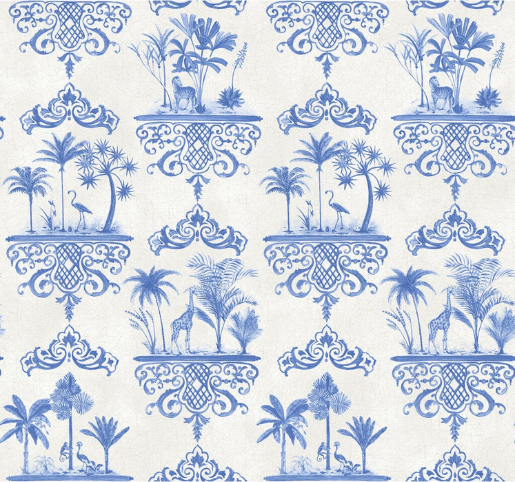 Cole & Son Rousseau Cobalt Blue Wallpaper Sample 99/9037.CS.0