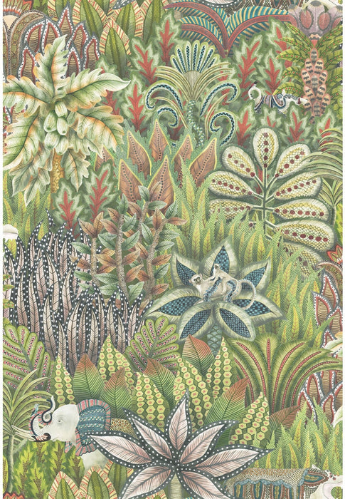 Cole & Son Singita Green Wallpaper Sample 109/7034.CS.0