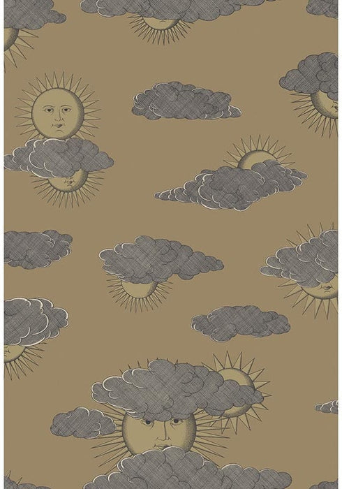 Cole & Son Soli E Nuvole Gold Wallpaper Sample 123/2011.CS.0