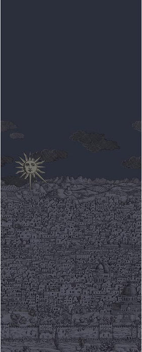 Cole & Son Vista Mediterranea Midnight Wallpaper Sample 123/3013.CS.0