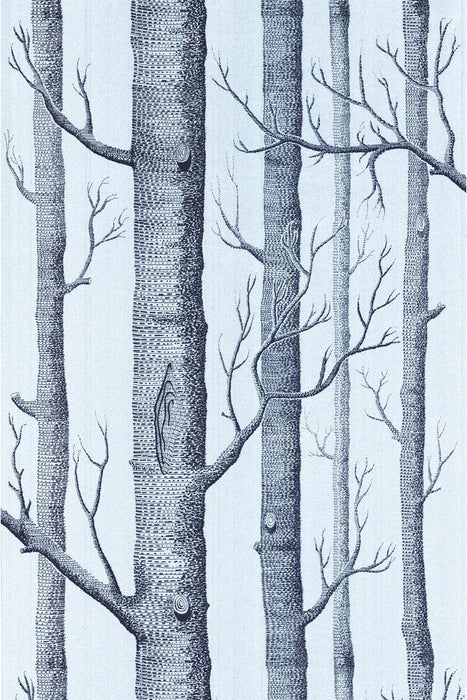 Cole & Son Woods Choc/Silver Wallpaper Sample 69/12150.CS.0