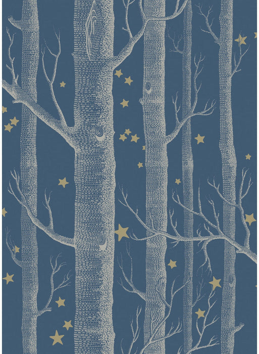 Cole & Son Woods & Stars Midnight Wallpaper Sample 103/11052.CS.0